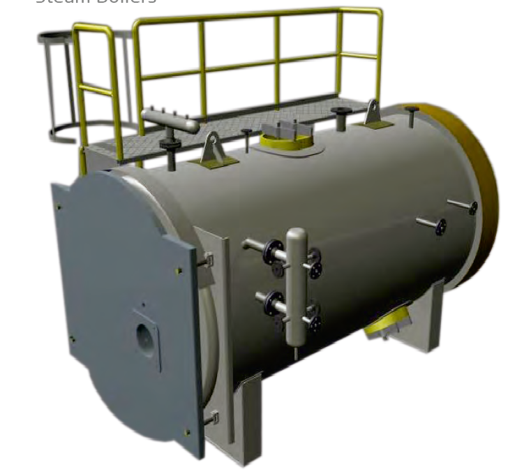 Sıvı Gaz Yakıtlı 3 Geçişli Buhar Kazanı